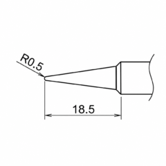 HAKKO pájecí hrot T19-B kulatá špička